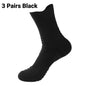 3 Pairs Men's Socks Compression Stockings Breathable Basketball Sports Cycling Moisture Wicking High Elastic Tube
