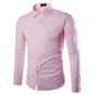 14 Colors Solid Color Men's Fashionable Candy Color Shirt Men's Casual Long Sleeve Shirt for Men
