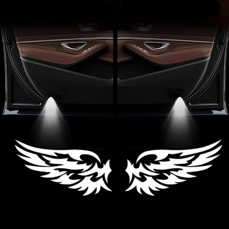 Car Angel Wings Projector Light LED Door Lamp For Audi A3 8P 8V A4 B8 8P A1 A5 A6 A7 A8 Q3 Q5 Q7 Q8 Sline TT S3 S4 S5 S6 S7 S8