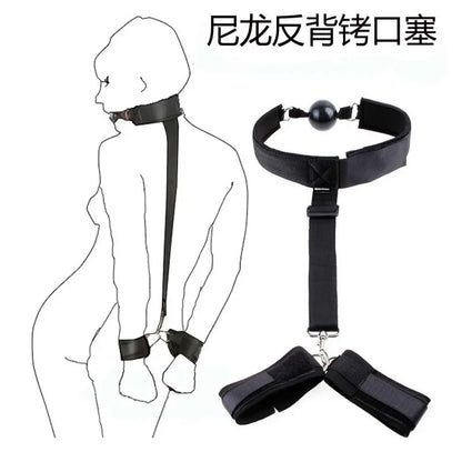 Sexual Bondage Restraint Kit BDSM Leather Thigh Sling Breast Belt Rear Handcuffs Spread Legs Slave Fetish Anal Hooks Fetish