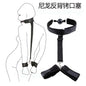 Sexual Bondage Restraint Kit BDSM Leather Thigh Sling Breast Belt Rear Handcuffs Spread Legs Slave Fetish Anal Hooks Fetish