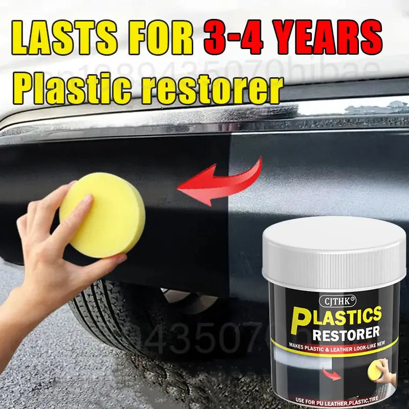 Car Plastic Restorer Back To Black Gloss Car Cleaning Products Plastic Leather Restore Auto Polish Repair Coating Renovator