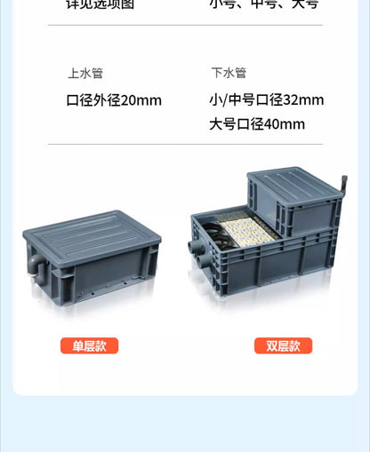 Fish Tank Top Filter Pond Water Circulation Ecological Purification Equipment Aquarium Water Quality Cleaning Device