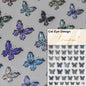 1pcs 5D Japanese Black Butterfly Nail Art Stickers Glitter Shiny Kawaii Self Adhesive Manicure Decorations Tool Decals Accessory