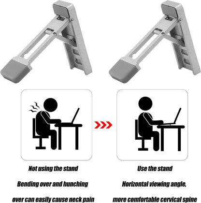 2Pcs Foldable Keyboard Riser Stand Adjustable Tilt Portable Mini Laptop Feet Ergonomic Keyboard Lift for Desk