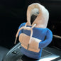 Car Hoodie Handle Shark Cute Hoodie Car Gear Shift Knob Cover Short Plush Manual Handle Gear Auto Interior Accessories