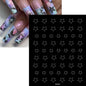 24-Design Airbrush Stencil Nail Stickers 1Pcs Butterfly/Heart/French Line Nail Decal Adhesived DIY Nail Template Airbrush Slider