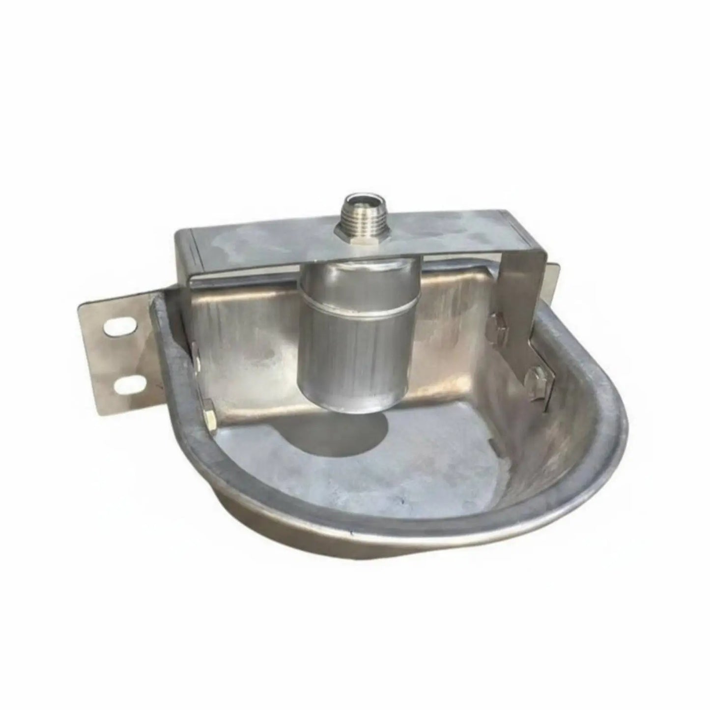 Livestock Drinking Vessel Large Capacity Stainless Steel Water Trough Automatic Refill Bowl for Sheep Goats Cattle Horse Barn