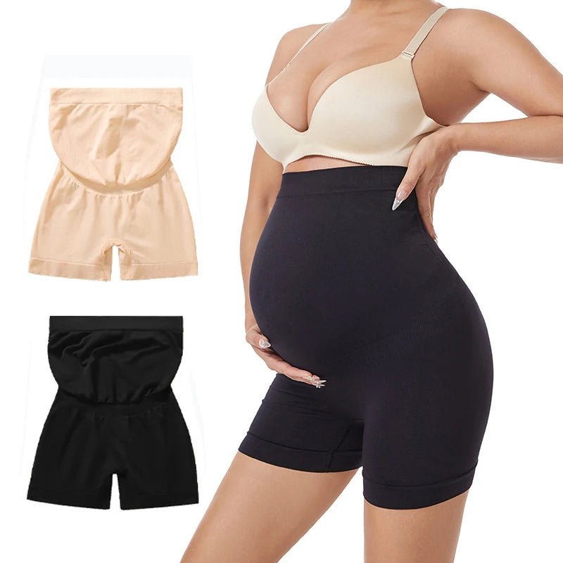 High Waist Seamless Maternity Pants Pregnant Women Comfortable Safety Panties Knickers Ladies Pregnancy Short Leggings Underwear