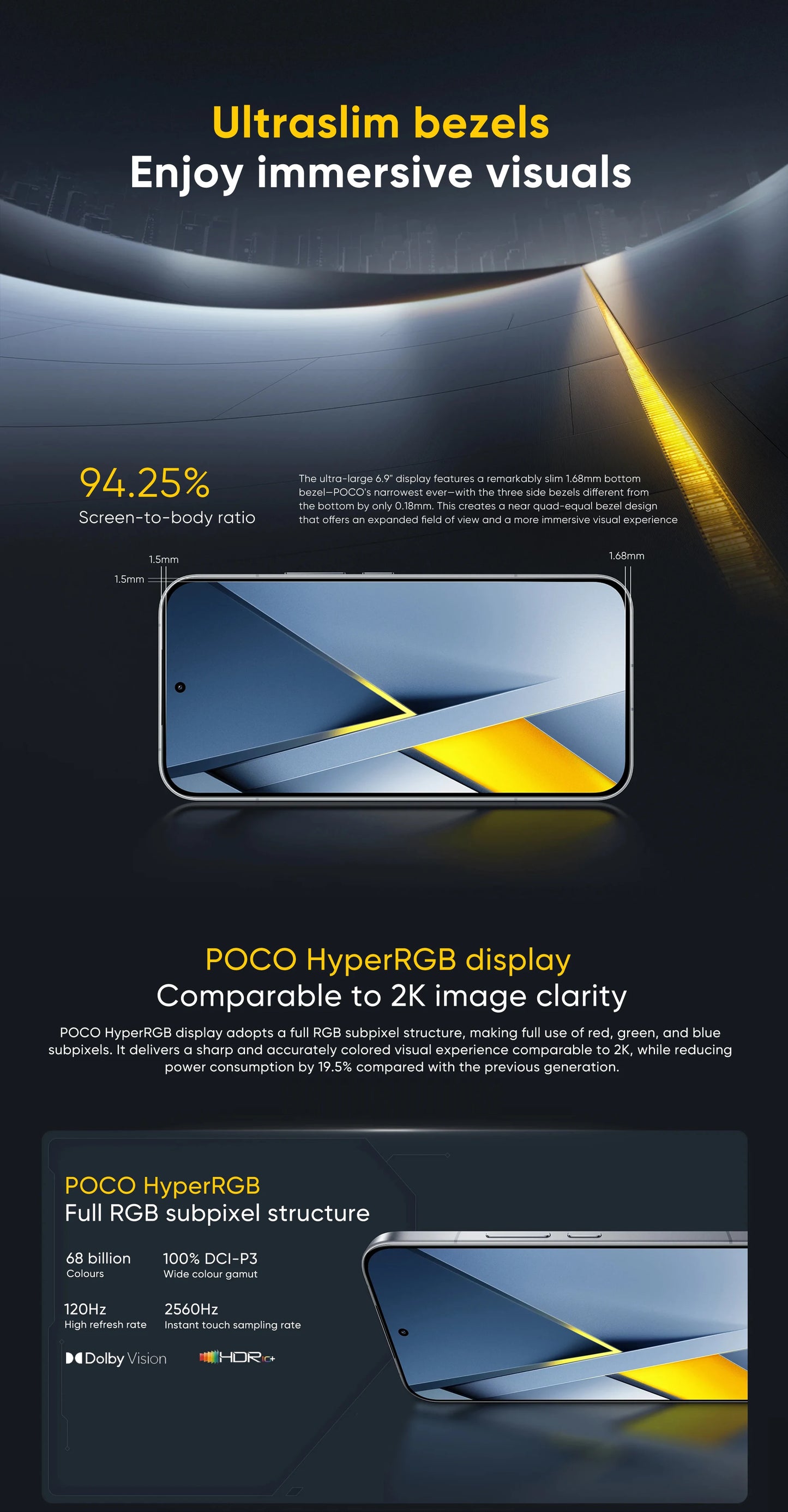 Global Version POCO F8 Ultra 5G Smartphone Snapdragon® 8 Elite Gen 5 6500mAh 100W HyperCharge 6.9" Eye-care AMOLED display NFC