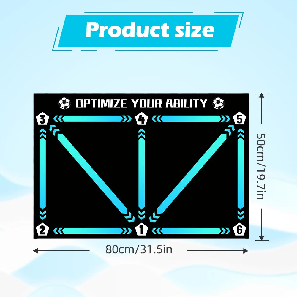 New football control training mat | Stable, quiet rubber bottom | Digital guidance design | Enhances ball feel, daily training