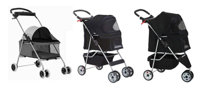 Portable Folding Pet Stroller Rotate Wheels Modern Style Medium Pets Carrying Traveling Made Vietnam TH-PSP-030