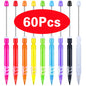 10-100Pcs Beaded Pencil HB Writing Beaded Pencil DIY Beadable Pencils Bead Pencil
