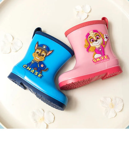 Genuine PAW patrol Rain boots Mars Skye Rubble Chase, Colorful Options Durable Footwear for Toddlers in Wet Condition