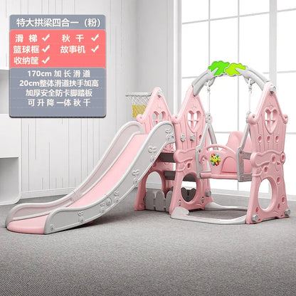 Tqh Children Slide Indoor Home Child Baby Slide and Swing Combination Baby Small Toy Family Amusement Park