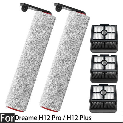 Dreame H12 Pro / H12 Plus  Soft Brush Spare Parts Wet Dry Vacuum Cleaner Roller Hepa Filter Accessories