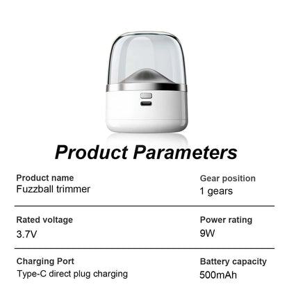 Transparent Compartment Battery Type Hair Ball Trimmer, Sweater Electric Hair Ball Remover, Clothes Home Shaver, and Trimmer