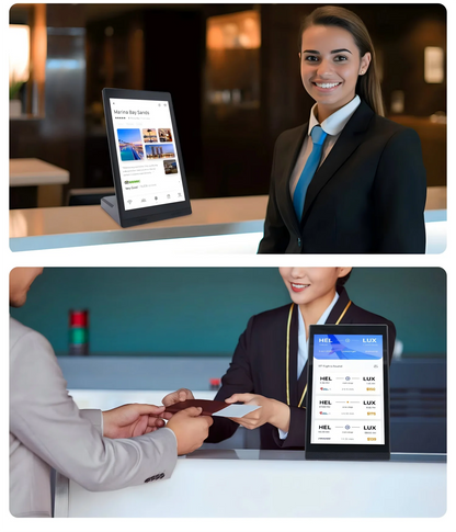 New Android 13 Vertical Screen Menu Machine, Portrait Touch Screen Ordering Kiosk, Customer Rating Device, Loyverse POS Terminal