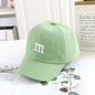 Children's Kids Baseball Cap for Girl Boy Spring Summer Baby Sun Hat M Letter Embroidered Toddler Peaked Caps кепка 아기모자