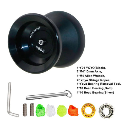 MAGICYOYO Y01-Node N12 Series Metal Yoyo Ball Toy 10-Ball Bearing W/ String Ropes Yoyo Toys N12 Yoyo