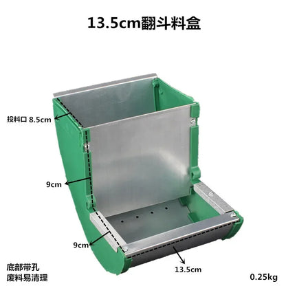 5PCS Rabbit Cage Special 13.5cm Bucket Box Three-sided Planer Rabbit Box Farm Animal Supplies