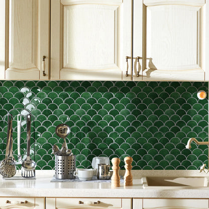 1/10/20pcs Self Adhesive Wall Tiles, Heat Resistant Peel And Stick Kitchen Backsplash, Waterproof , Stickers For Home Decor