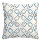 Lake blue white geometric linen pillowcase sofa cushion cover home decoration can be customized for you 40x40 45x45 50x50 60x60