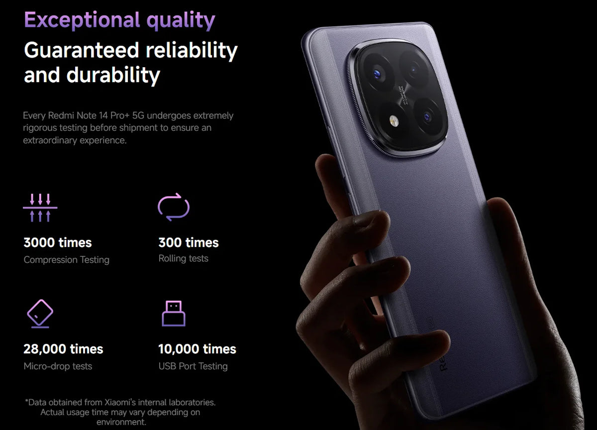 Redmi Note 14 Pro + 5G Smartphone NFC Snapdragon 7s Gen 3 Rear Camera 200 MP IP68