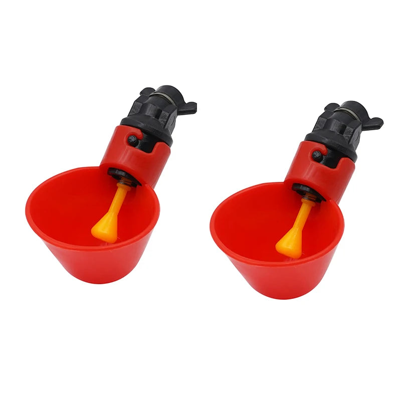 Automatic Chicken Water Feed Drinking Bowl Kit Farm Coop Poultry Waterer Drinking Water Feeder for Chicks Duck Goose Turkey