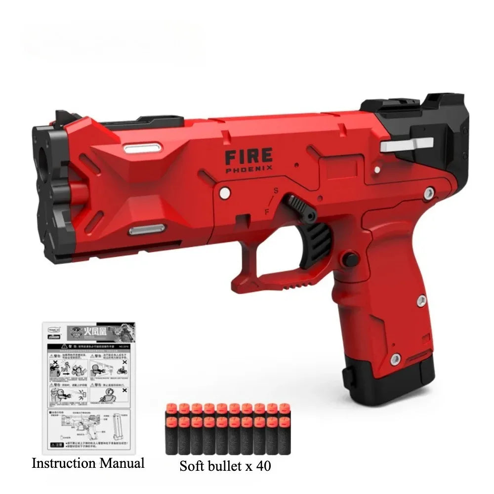 Children Manually Loaded Launcher Shell Soft Bullet Gun Toy Outdoor CS Shooting Game Christmas Gift for Boy