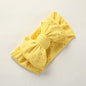 Baby Girl Bows Headband Newborn Turban Hole Hairband Embroidery Accessory Kids HairBand Outdoor Summer Toddler children HeadWrap