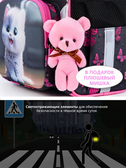 Girls School Backpack Orthopedic Cartoon Children Primary School Students Bags Kids Satchels feminina Bookbag 7-9 Years mochilas