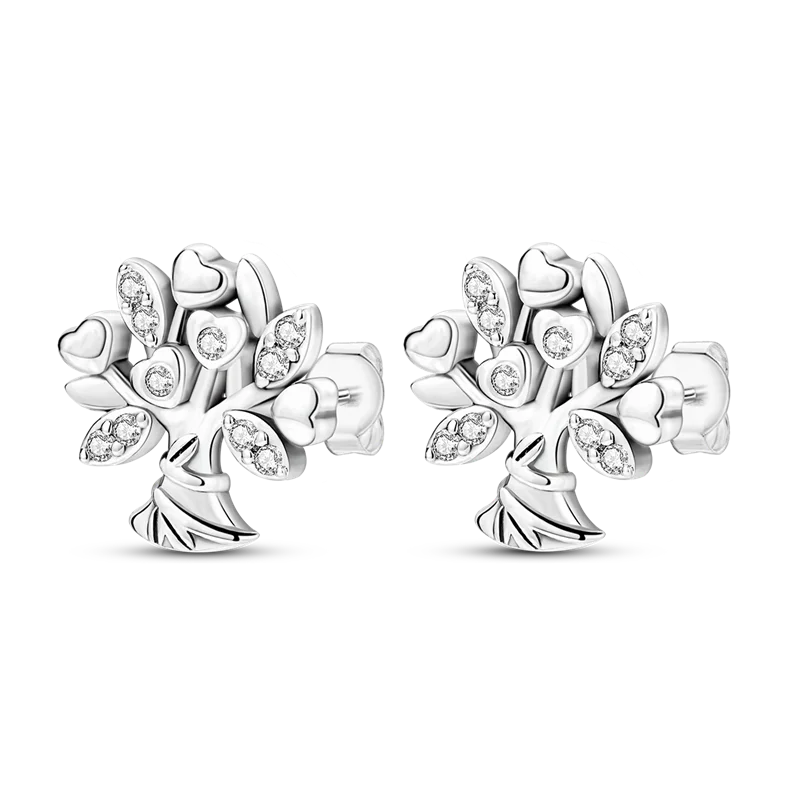 925 Sterling Silver Earrings Jewelry Hoop Flower Ear Studs Campanula Sparkling Pave Earring Wedding Gift For Women Anniversary
