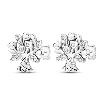 925 Sterling Silver Earrings Jewelry Hoop Flower Ear Studs Campanula Sparkling Pave Earring Wedding Gift For Women Anniversary