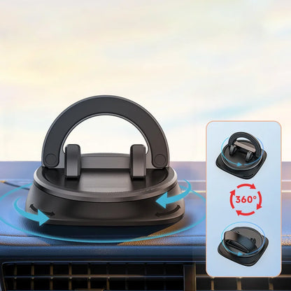Dashboard Car Phone Holder 360° Rotation Universal Car Phone Mount With Non-Slip Silicone Replacement Tools For Smartphone