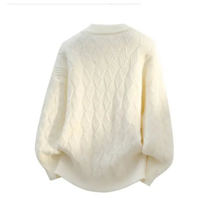 Warm Knitted Pullover 2025 New Winter Men's O-neck Casual Sweater High-quality Men's Pullover Clothing Size 4XL