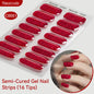 Gradient Auroras Semi Cured Gel Nail Strips Sparkly Shinning DIY Gel Polish Stickers for Nails Works with UV/LED Nail Lamps