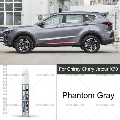 Car Paint Repair Pen For Chirey Chery Jetour X70 Touch Up Scratch Remover DIY Auto Accessories White 094 Brown Gray Blue 096