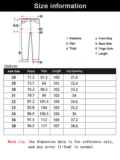 Spring Autumn New Men's Pure Black Slim Jeans Elastic Straight Pants Business Fashion Leisure Korean Vintage Denim Pants Male