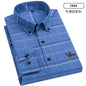 Casual cotton men's shirt slim fit horse logo bottom inch shirt Oxford spinning long sleeved striped shirt