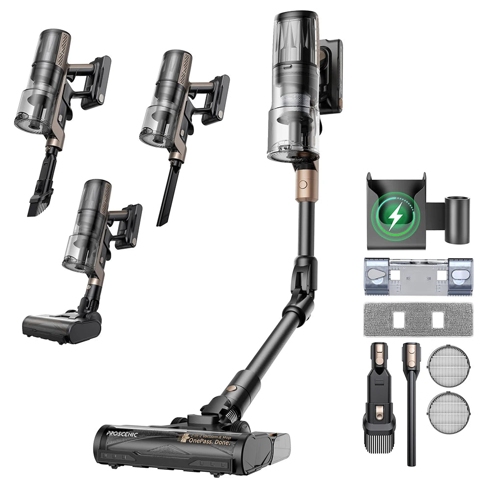 Proscenic P20 OnePass Cordless Vacuum Cleaner, 70000Pa Suction, 70-Min Runtime, 680W Brushless Motor, Wet & Dry Cleaning 3 Sold