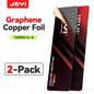 JEYI M.2 2280 SSD Graphene Copper Heatsink - Ultra Thin 0.5mm High Thermal Conductivity Cooling Pad for NVMe/SATA SSD(1/2/5pc）