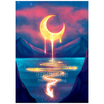 DIY Cartoon Diamond Painting AB Rhinestone Embroidery Landscape Mosaic Cross Stitch Handmade Art Set Children Room Decoration