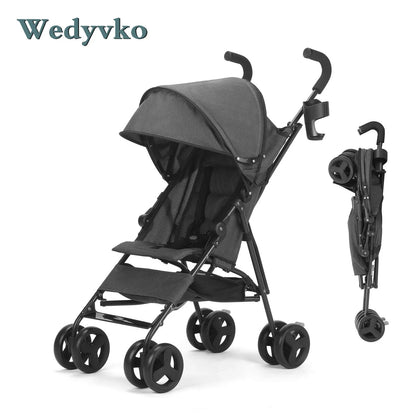 Wedyvko Baby Stroller Travel Stroller Lightweight, Portable Design Folding Children's Baby Stroller