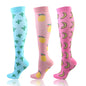 58 Styles 3 Pairs/Pack Compression Socks Knee High 30MmHg  Women Men Sports Socks Edema Diabetes Varicose Veins Running Socks
