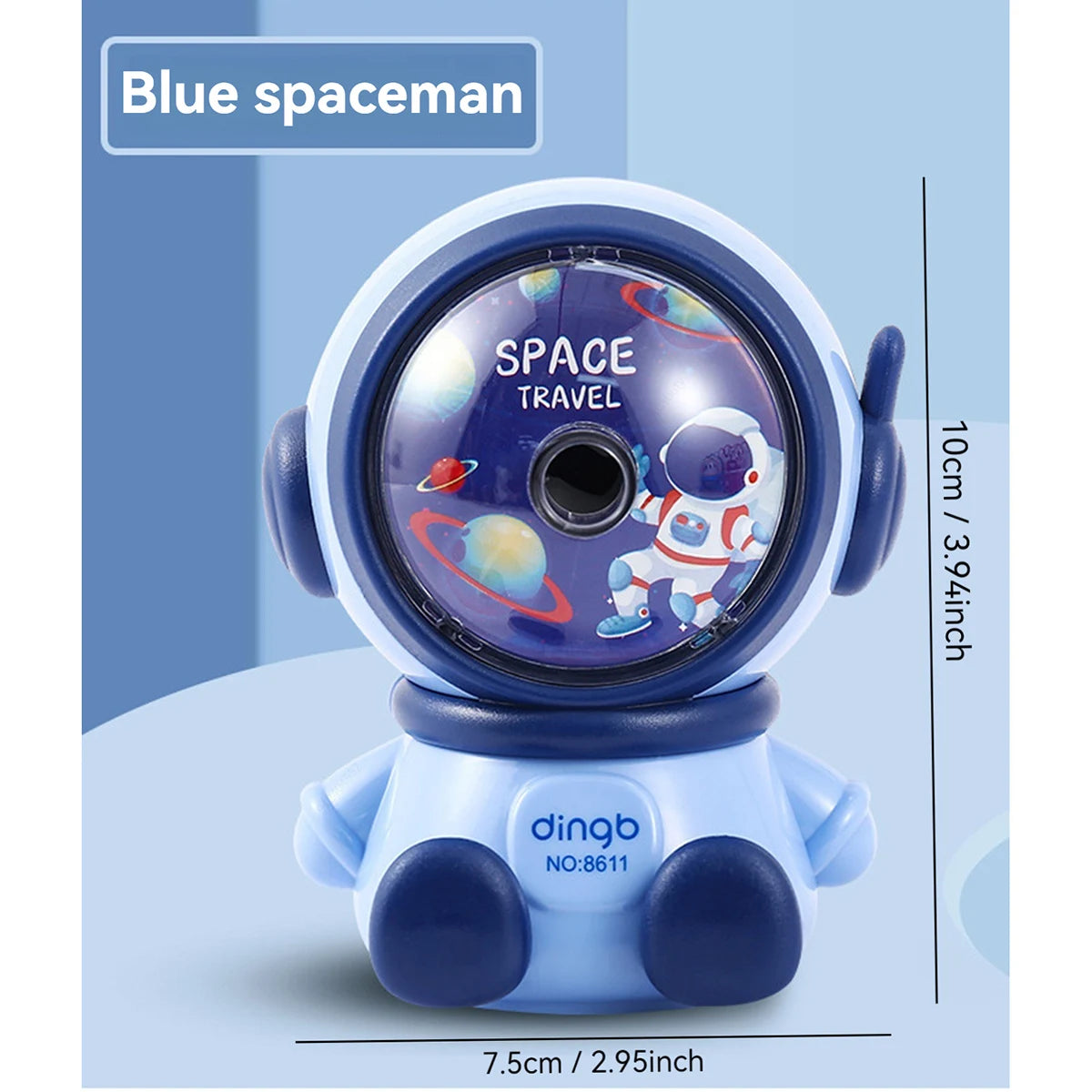 1pc Astronaut Cartoon Pencil Sharpener Students Pencil SharpenerHand Crank Manual Sharpener Cartoon Pencil Cutter For School