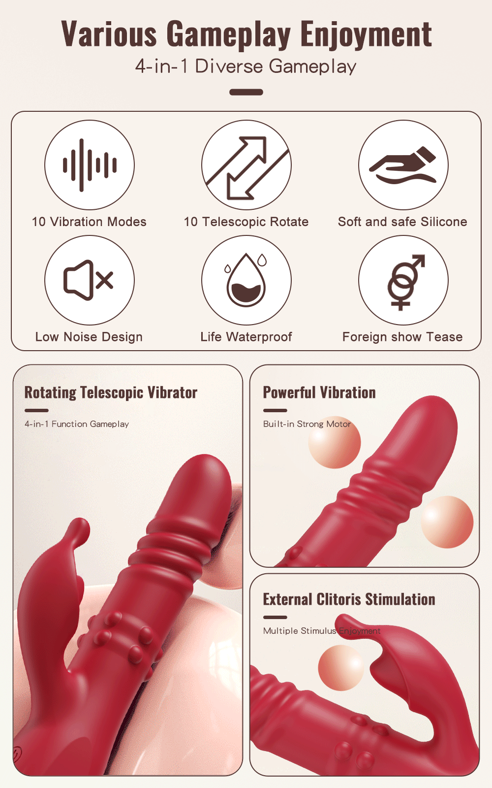 G Spot Vibrator for Women Stimulator Penetration Vagina Clitoris Masturbator Vibration Huge Dildo Vibrator Sexy Adult Female