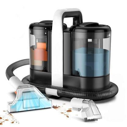 OMESER W07 15KPa Portable Carpet Cleaner Machine 600W Upholstery Cleaner Pet Special Stain Cleaner Powerful for Sofa Car Seat