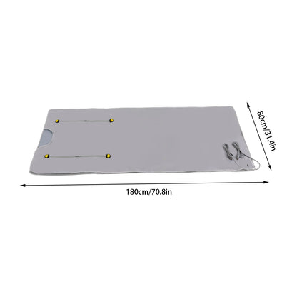 Portable Sauna Blanket 180*80cm,Heating Blanket w/ Remote Control for Relaxation Detoxification Purple/Silver/Black