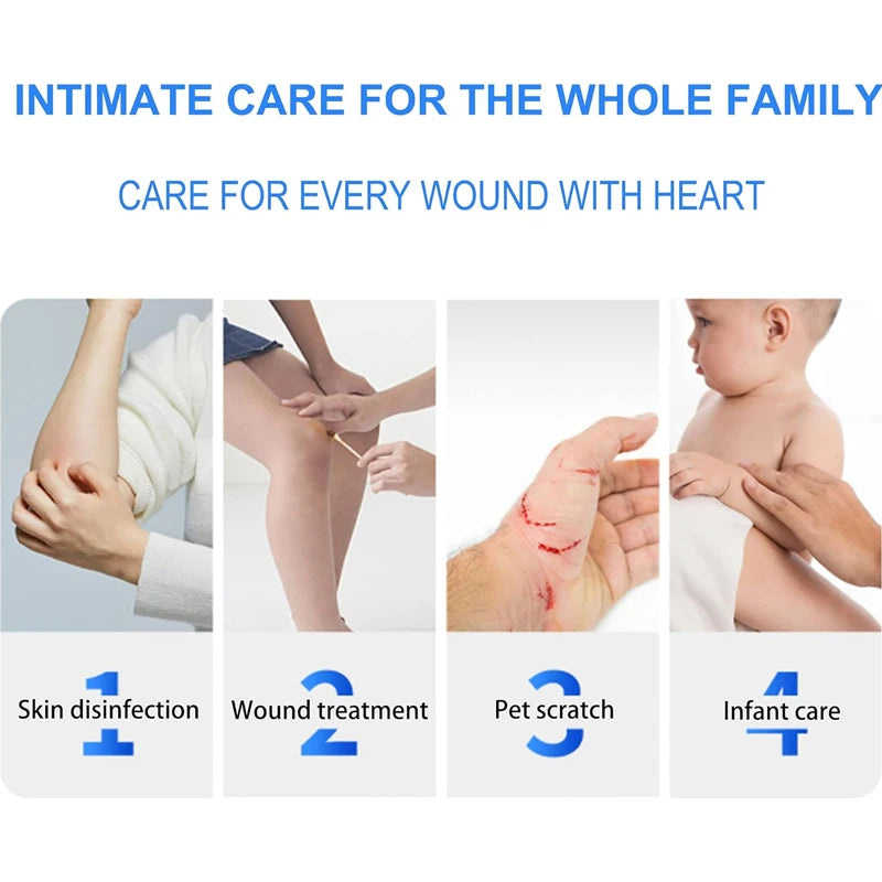 Disposable Iodophor Alcohol Disinfection Cotton Swabs for Disinfect Wounds and Clean Outdoor Survival Emergency Care Supplies